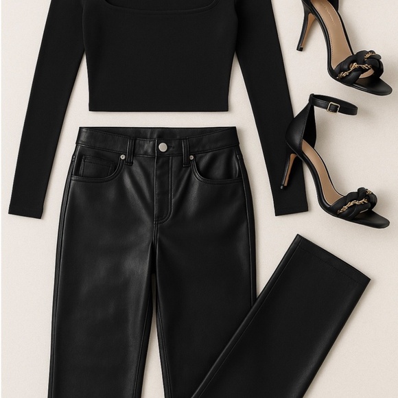 Babaton Black Square Neck Bodysuit - Picture 6 of 6